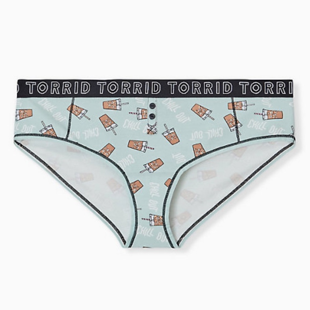 Torrid Mint Coffee Print Hipster Panty